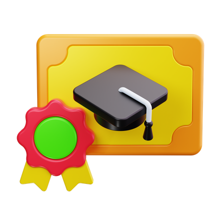 Diplômedoctorat  3D Icon