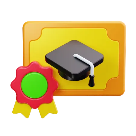 Diplômedoctorat  3D Icon