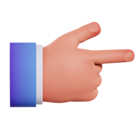Direção certa mostrando gesto  3D Icon
