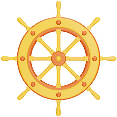 Direção de navio  3D Icon