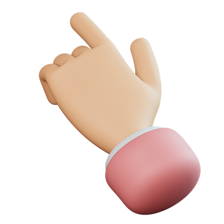 Direção mostrando gesto com a mão  3D Icon