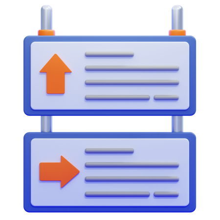 Dirección  3D Icon