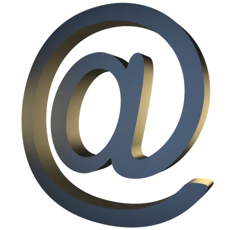Dirección de correo electrónico  3D Icon
