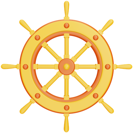 Dirección de barco  3D Icon