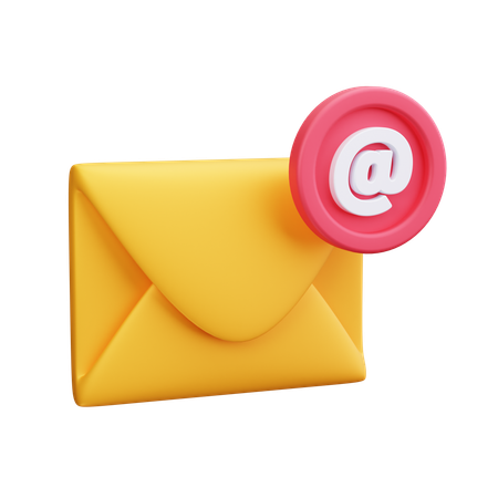 Dirección de correo electrónico  3D Icon
