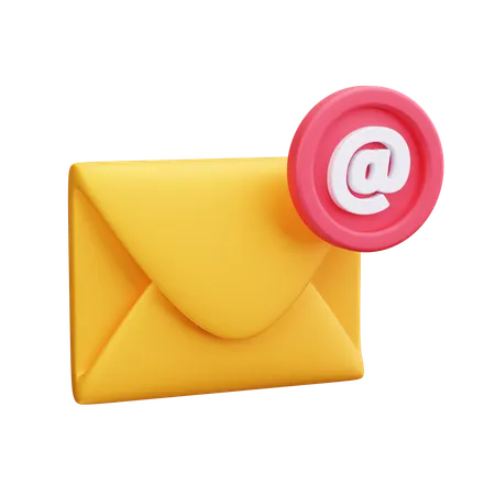 Dirección de correo electrónico  3D Icon