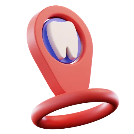 Ubicación dental  3D Icon