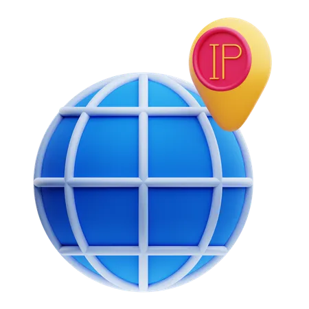 Dirección IP  3D Icon