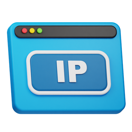 Sitio web de ip  3D Icon