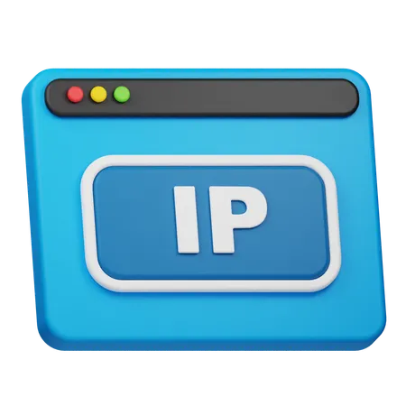 Sitio web de ip  3D Icon