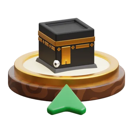 Dirección kaaba  3D Icon