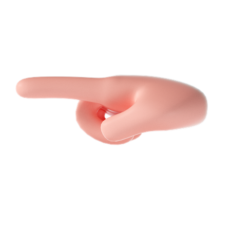 Dirección que muestra el gesto de la mano  3D Icon