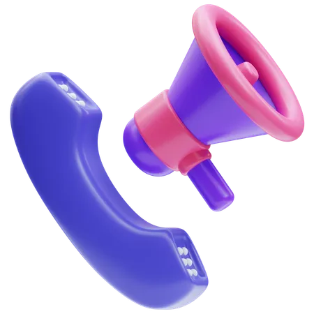 Direct call  3D Icon