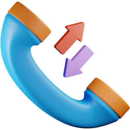 Direct Call  3D Icon