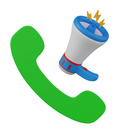 Direct Call  3D Icon