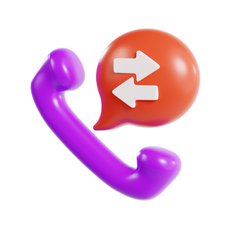 Direct Call  3D Icon