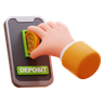 direct deposit 3d logo