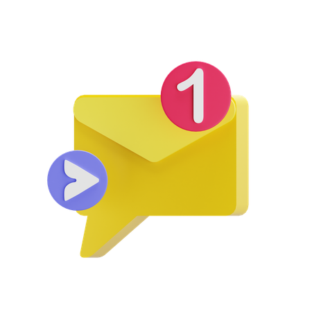 Direct Message  3D Icon