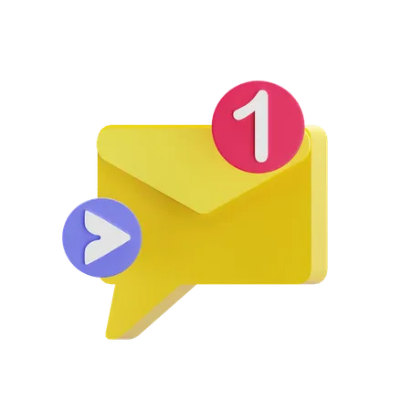 Direct Message  3D Icon