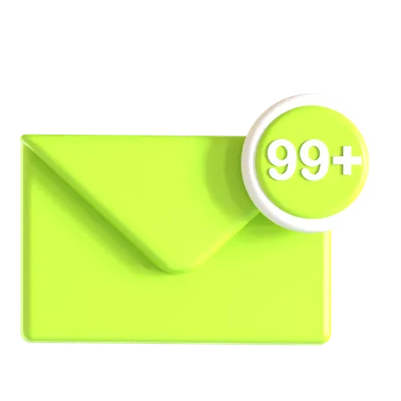Direct Message Full  3D Icon