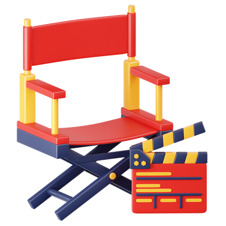 Chaise de réalisateur  3D Icon