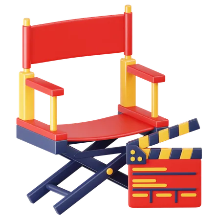 Chaise de réalisateur  3D Icon