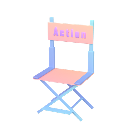 Chaise de réalisateur  3D Icon