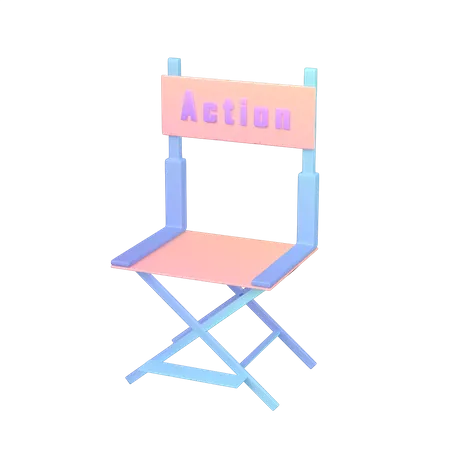 Chaise de réalisateur  3D Icon