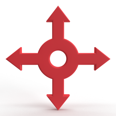 Direction  3D Icon