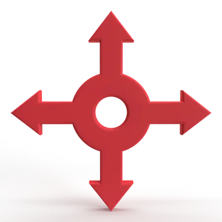 Direction  3D Icon