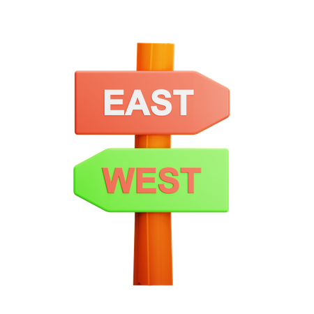 Direction Board  3D Icon