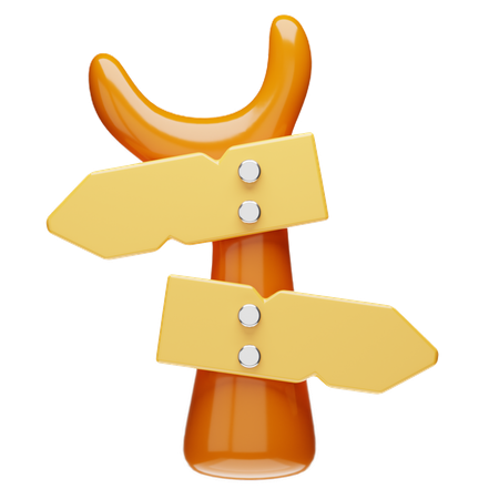 Direction Board  3D Icon