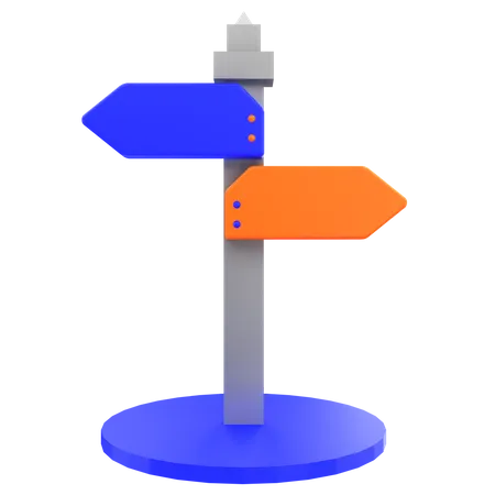 Direction Board  3D Icon