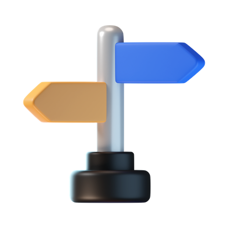 Direction Board  3D Icon