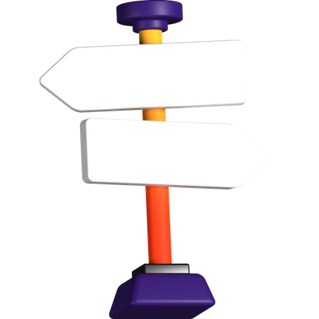 Direction Board  3D Icon