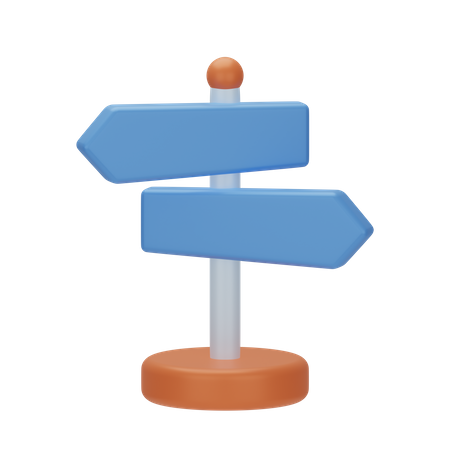 Direction Board  3D Icon