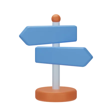 Direction Board  3D Icon