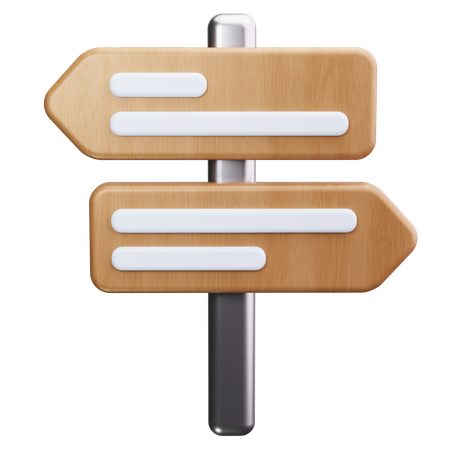 Direction Board  3D Icon