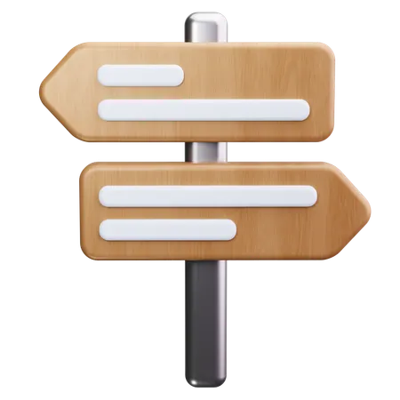 Direction Board  3D Icon