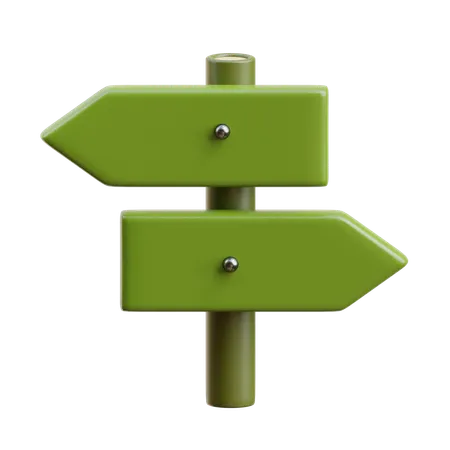 Direction board  3D Icon