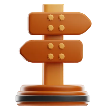 Direction Board  3D Icon