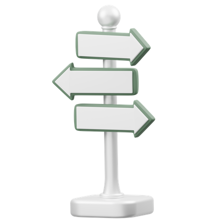 Direction Board  3D Icon