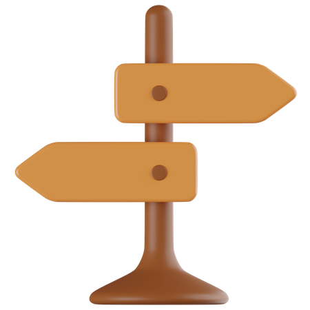 Direction Board  3D Icon