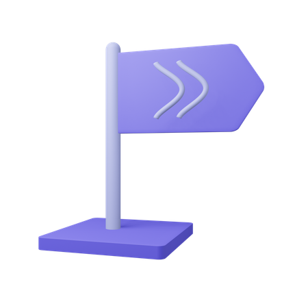 Direction Board  3D Icon