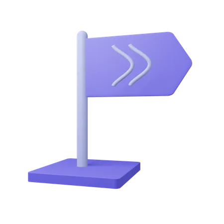 Direction Board  3D Icon