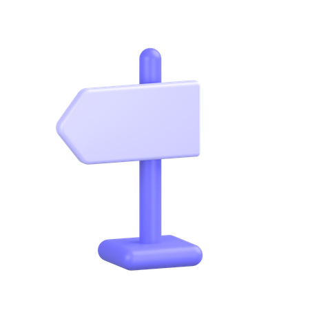 Direction Board  3D Icon