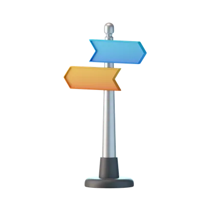 Direction Board  3D Icon