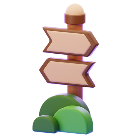 DIRECTION BOARD  3D Icon