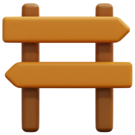 Direction Board  3D Icon