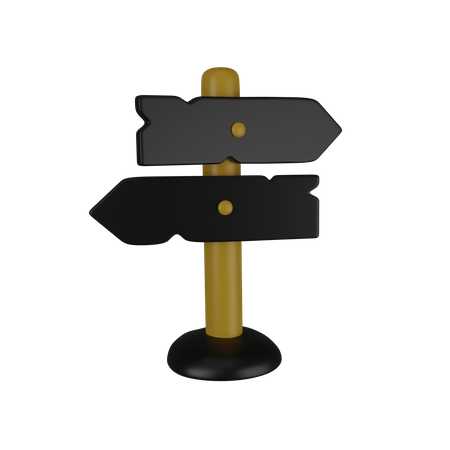 Direction Board  3D Icon